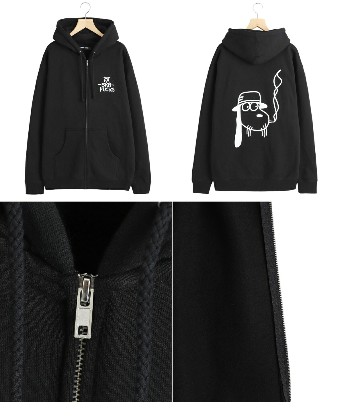 楽天市場】[送料無料]FUCKING AWESOME : SK8 Fucks Zip Hoodie : FA