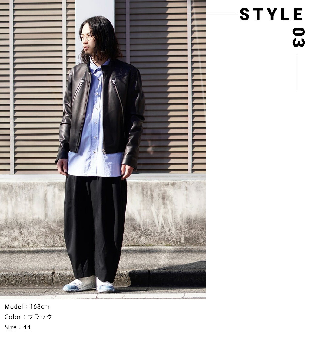 楽天市場】[P5倍]Maison Margiela : 5-ZIP LEATHER JACKET : S50AM0489