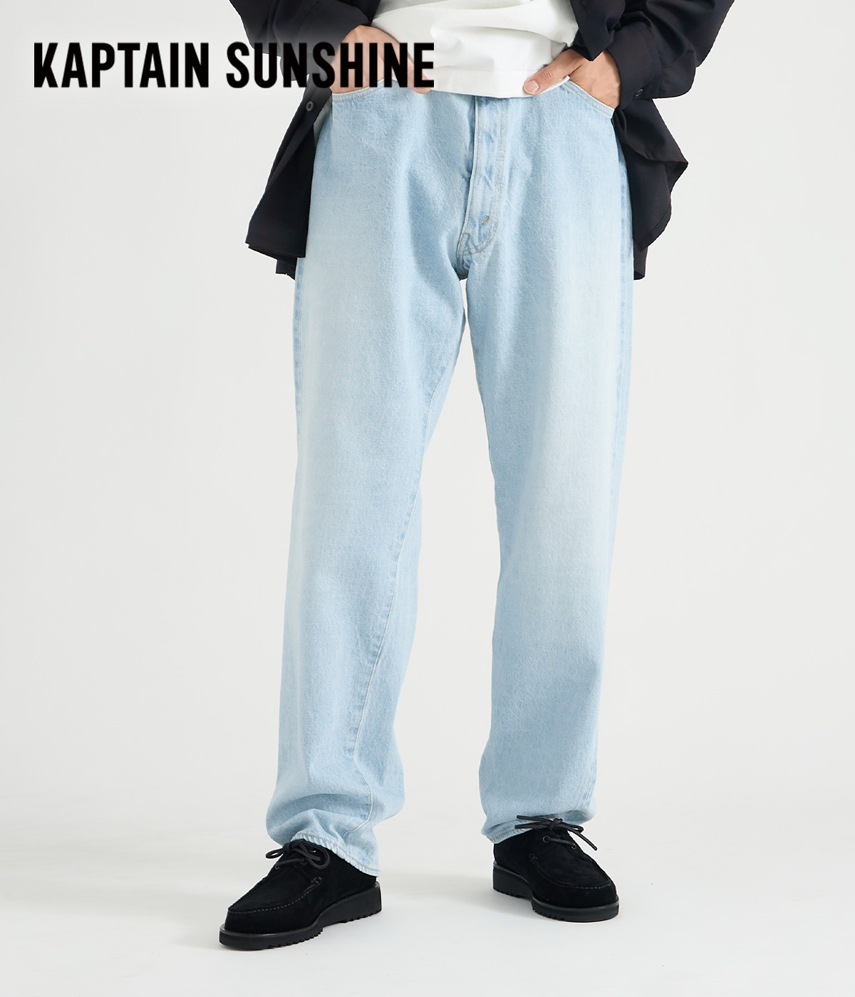 楽天市場】[P5倍]KAPTAIN SUNSHINE : 5P Zipper Front Denim Pants