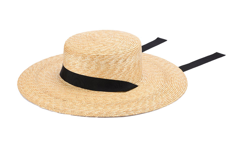 楽天市場】垂れリボン ロングリボン カンカン帽 麦わら帽子 田中帽子店