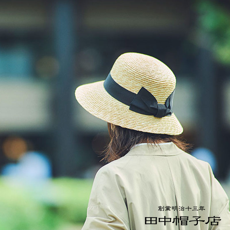 楽天市場】麦わら帽子 田中帽子店 Olivia(オリビア)女優帽 リボン