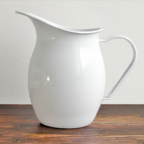 楽天市場】【P10倍】1~7営業日出荷 琺瑯製 ピッチャー ホーロー製