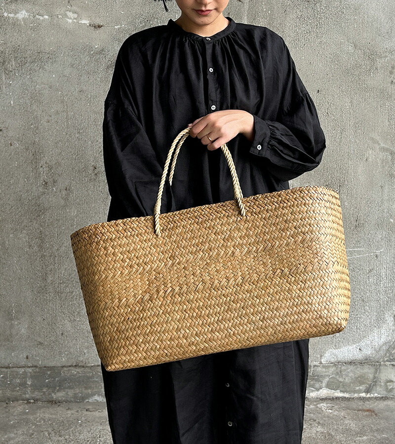 楽天市場】カチュー水草 かごバッグ XL 楕円 アジアのかご 入れ子 かご