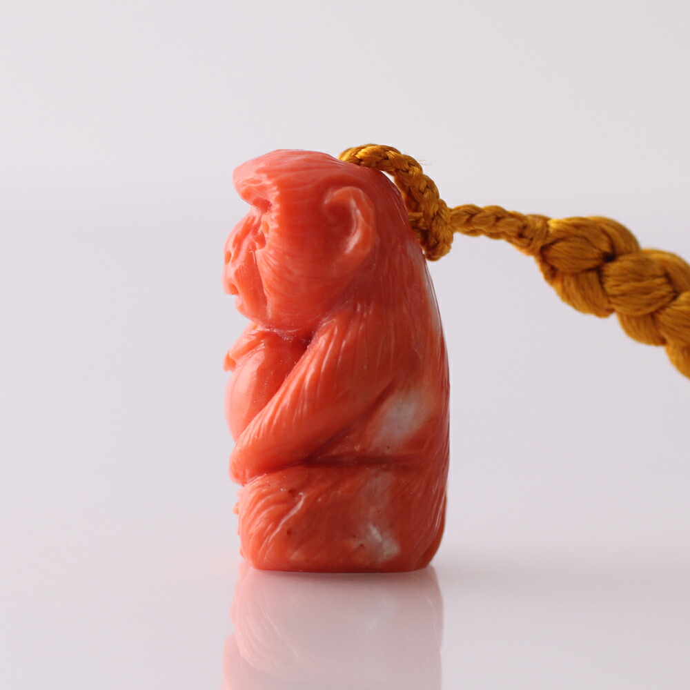 楽天市場】≪あす楽対応≫ ピンク珊瑚＜六瓢＞根付 かわいい 縁起物