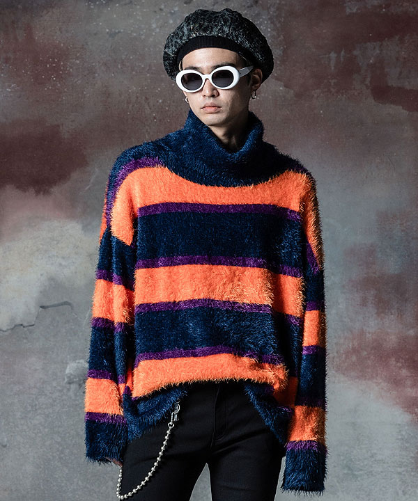 楽天市場】30％OFF SALE セール glamb グラム Turtle Neck Border Knit
