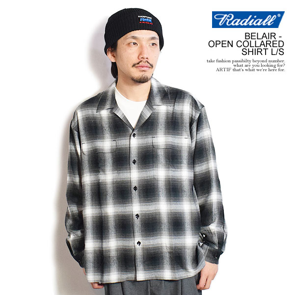 楽天市場】RADIALL ラディアル BELAIR - OPEN COLLARED SHIRT L/S