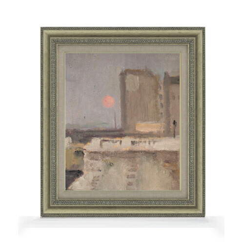 楽天市場】【油絵 直筆仕上げ】マコフスキ 霧の中の街の断片 F8 【額