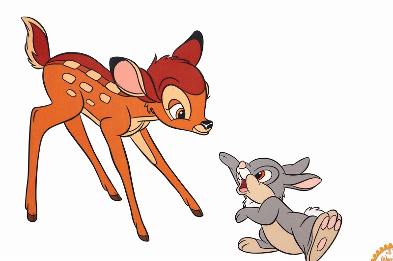 楽天市場】【レビュー特典付き】ディズニー セル画「バンビ&とんすけ