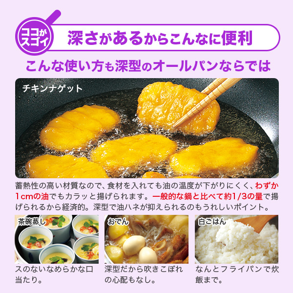 楽天市場】フライパン オールパンゼロ 選べる 3色 4サイズ 20cm 22cm