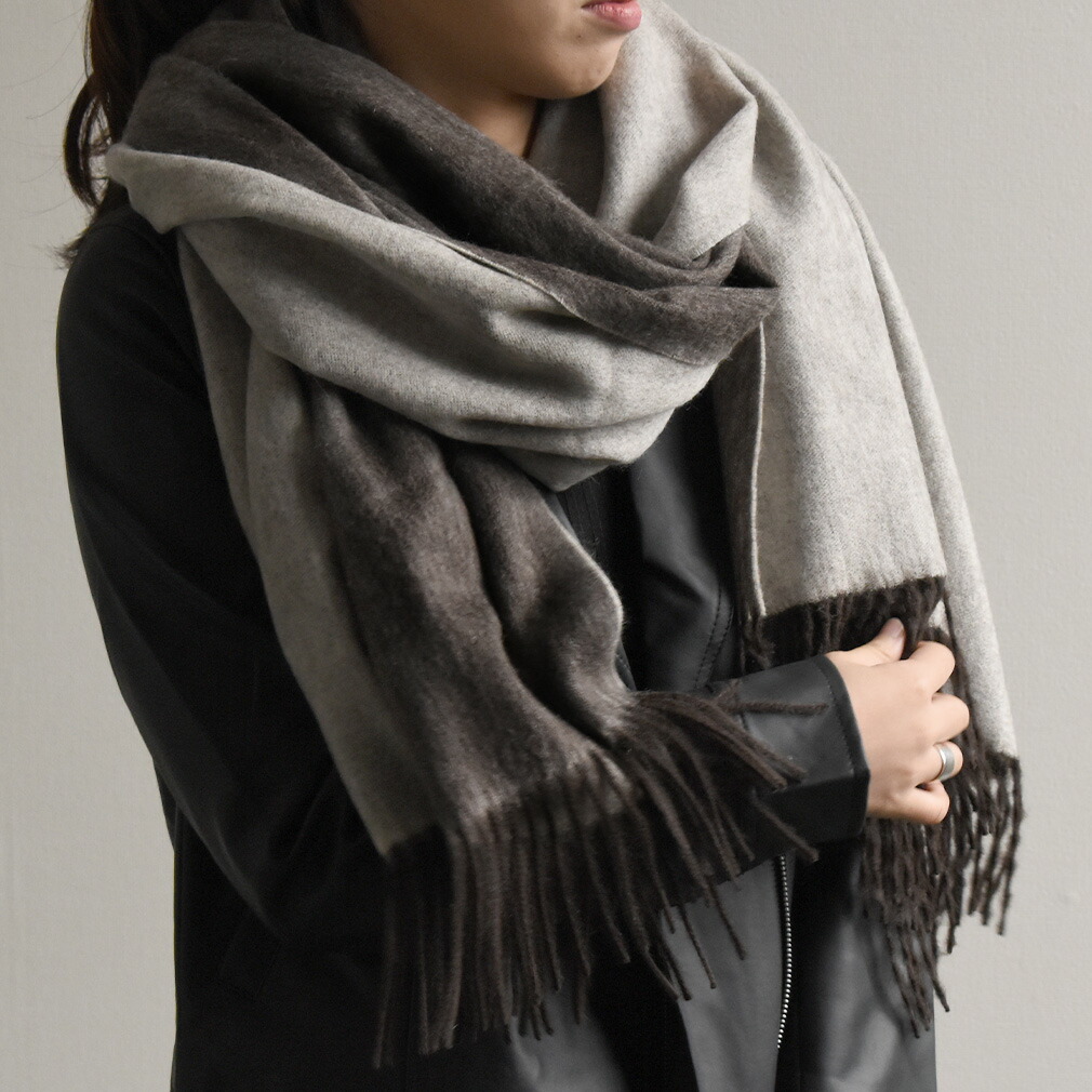 楽天市場】＼スーパーSALE／ カシミヤ×アルパカ リバーシブル 大判