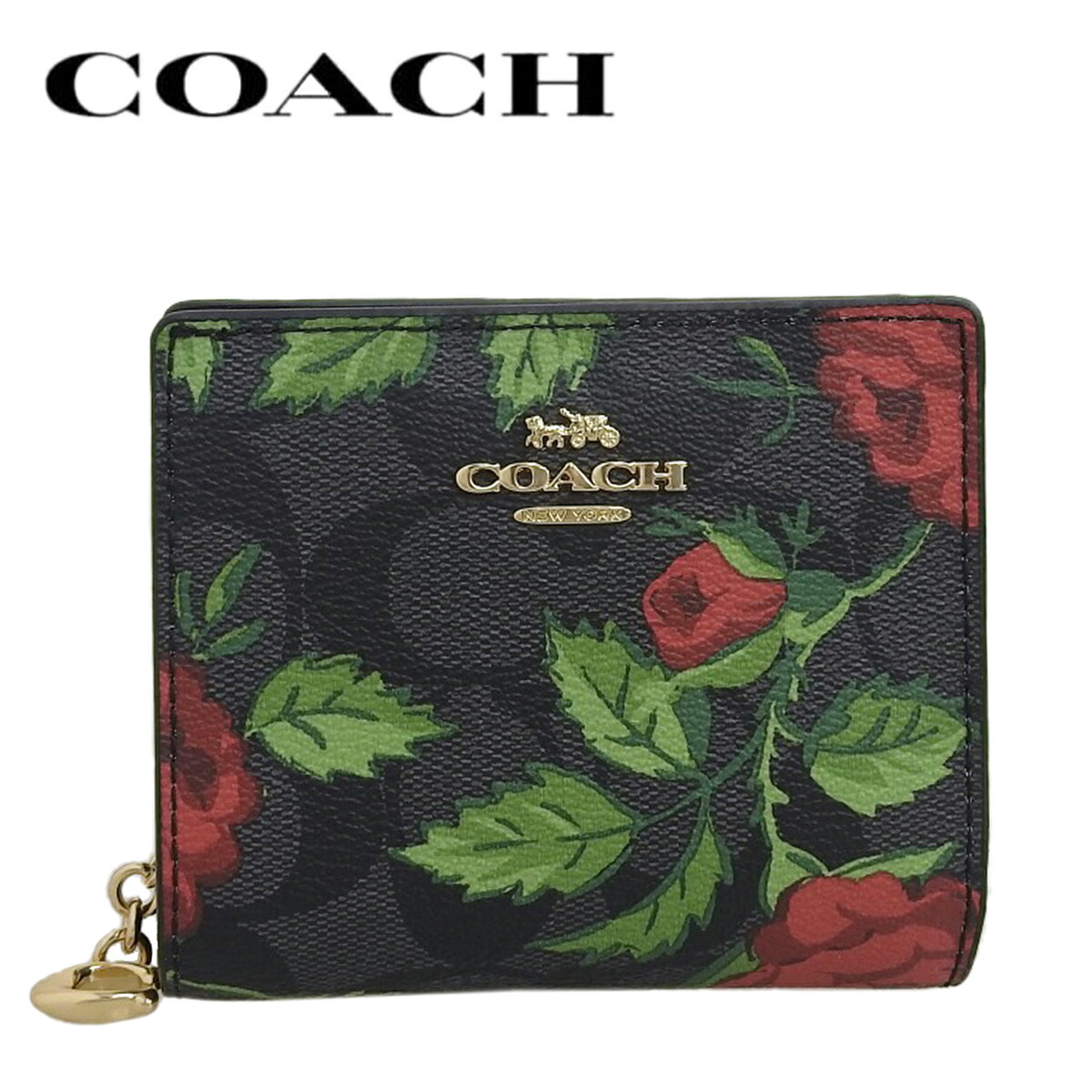 楽天市場】【COACH】 コーチ スナップ ウォレット シグネチャー