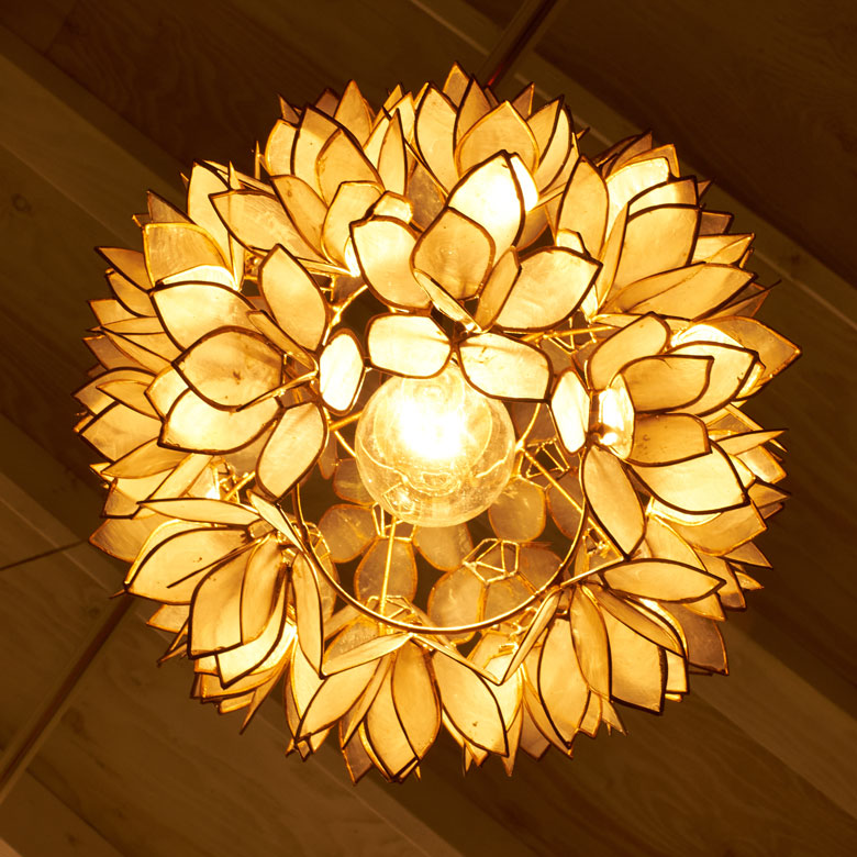 CAHAYA カピスシェル ペンダントライト φ40cm アジアン 楽天市場