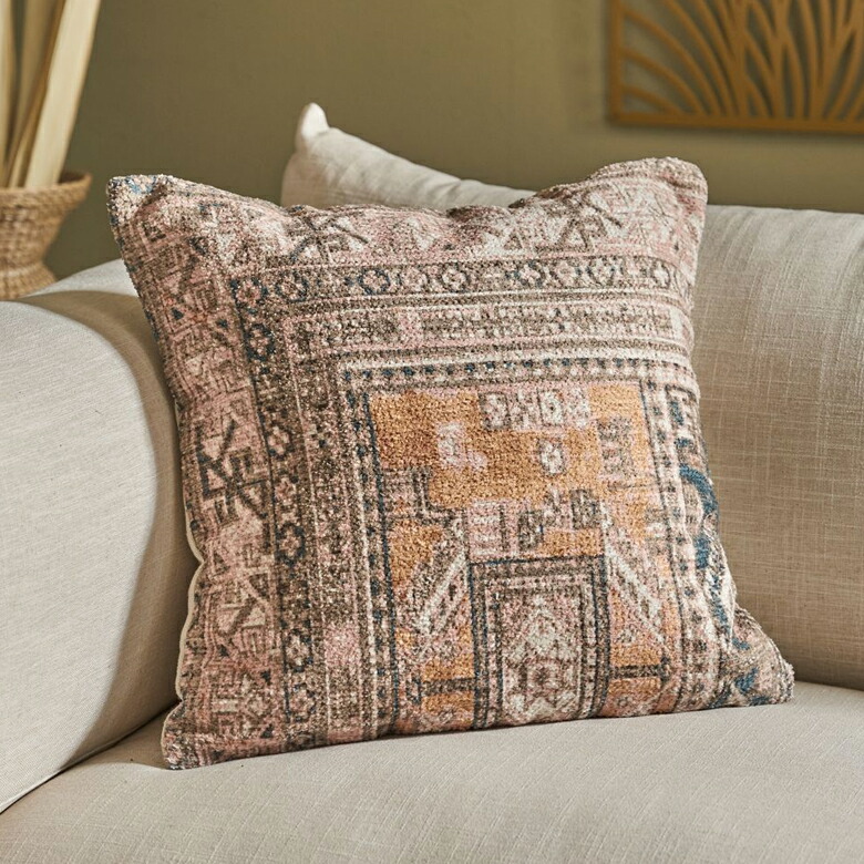 楽天市場】クッションカバー オールドキリム風 正方形 四角 約 W 45cm