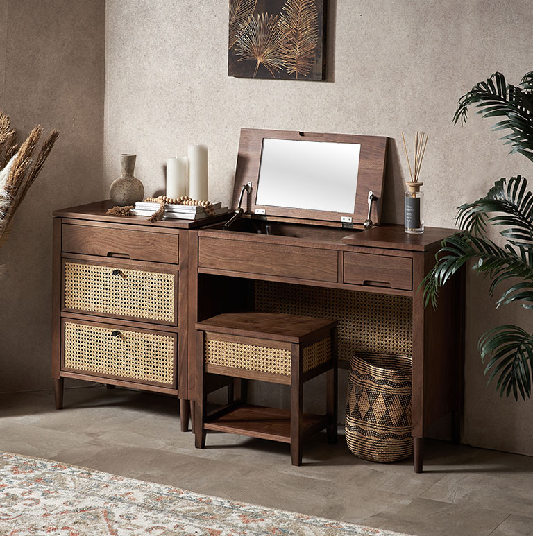 楽天市場】ラタン チェスト 3段 木製 引き出し 収納 籐 家具 チェスト