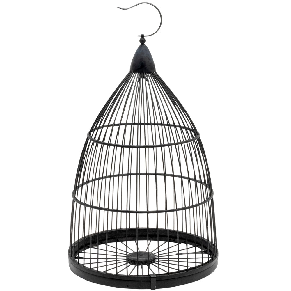 楽天市場】鳥かご 竹 バンブー 黒 ブラック Mサイズ フック 吊り下げ
