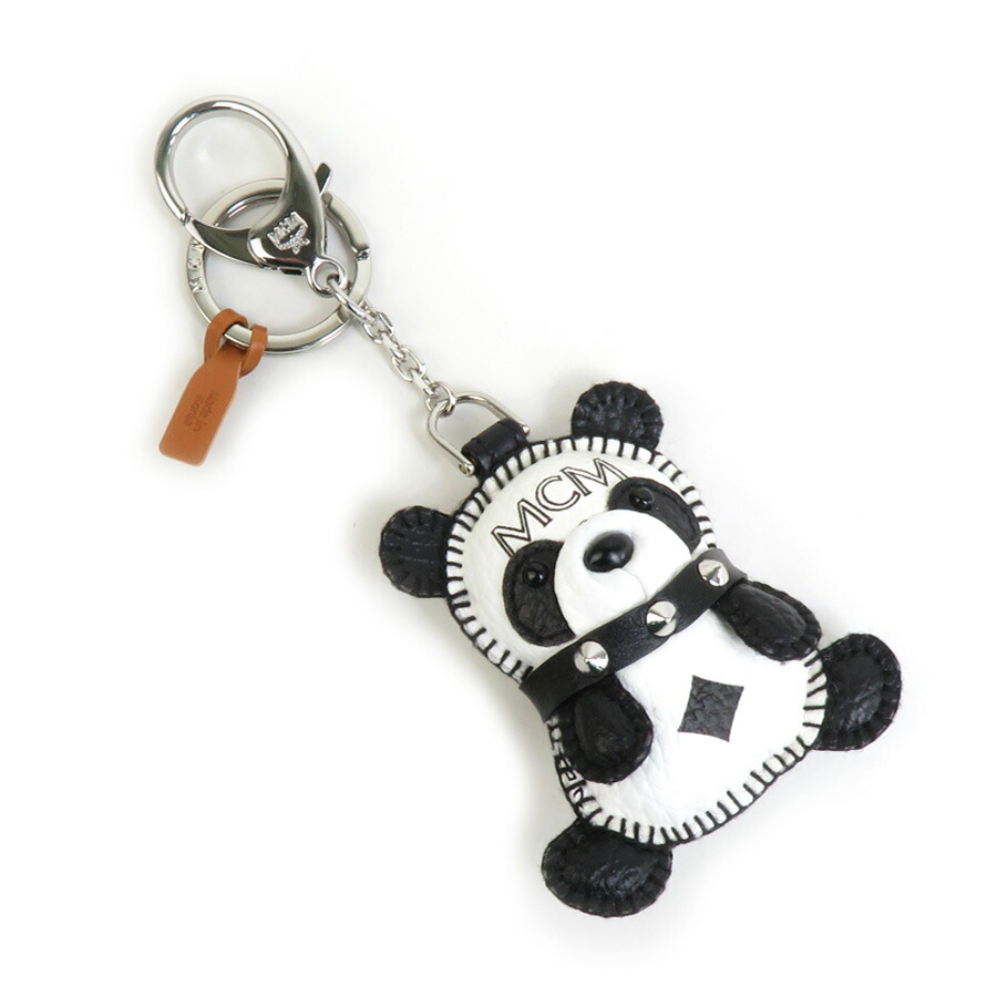 楽天市場】エム シー エム MCM チャーム キーリング パンダ レザー