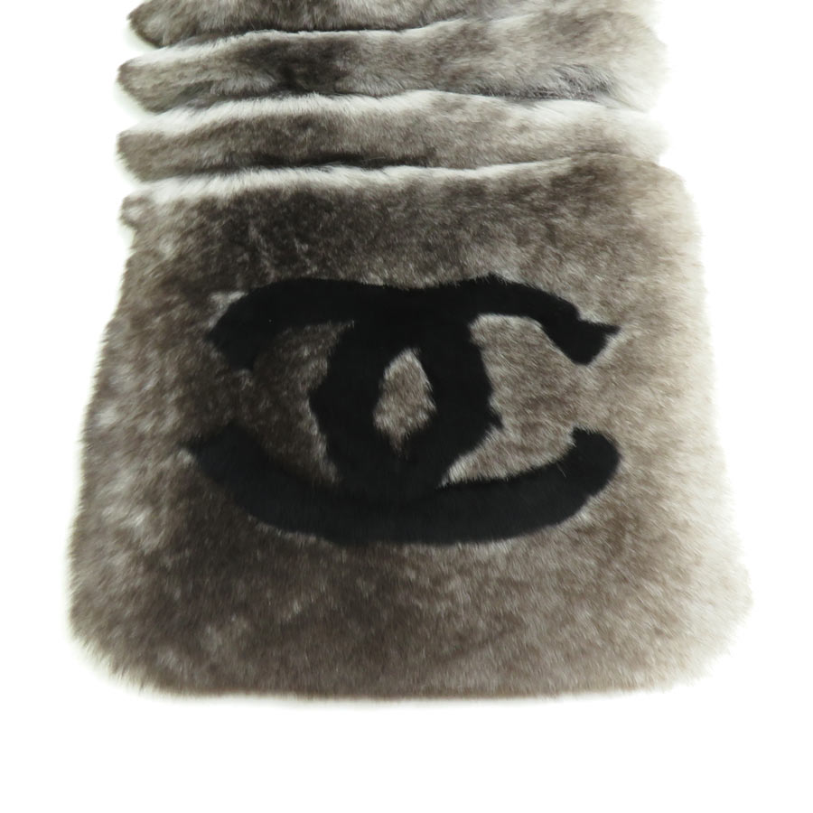 楽天市場】シャネル CHANEL マフラー ファーマフラー ココマーク