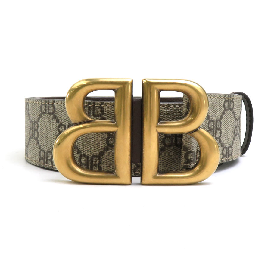 楽天市場】バレンシアガ BALENCIAGA ベルト ×Gucci レザー ブラウン