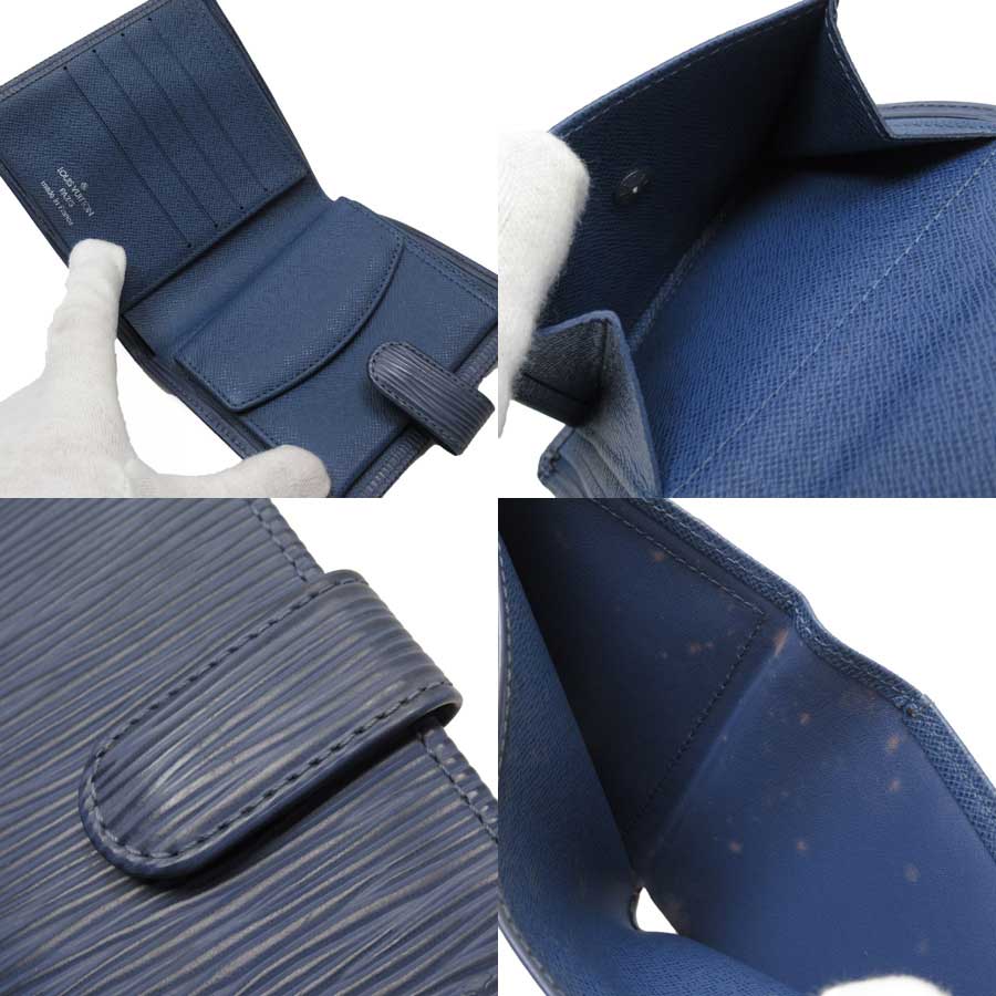 楽天市場】ルイヴィトン Louis Vuitton 二つ折り財布 エピ ポルト ビエ