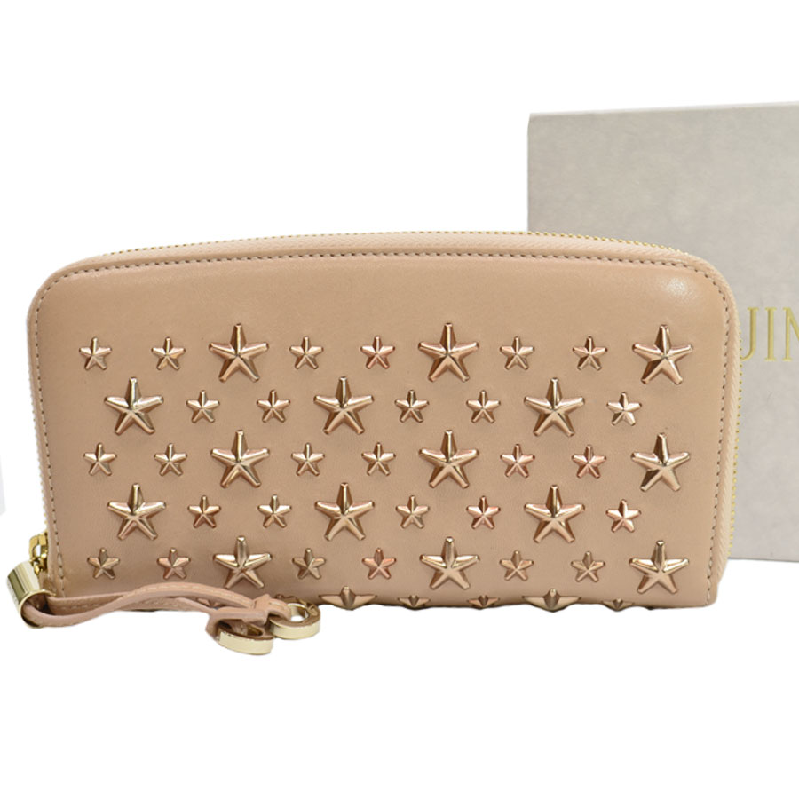 楽天市場】ジミーチュウ JIMMY CHOO 長財布 スタースタッズ ピンク系
