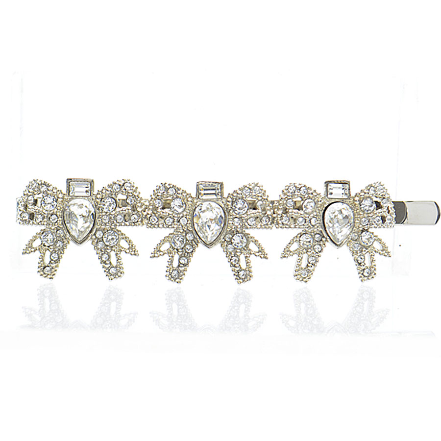 楽天市場】ミュウミュウ MIU MIU ヘアピン シルバーxクリア 金属素材