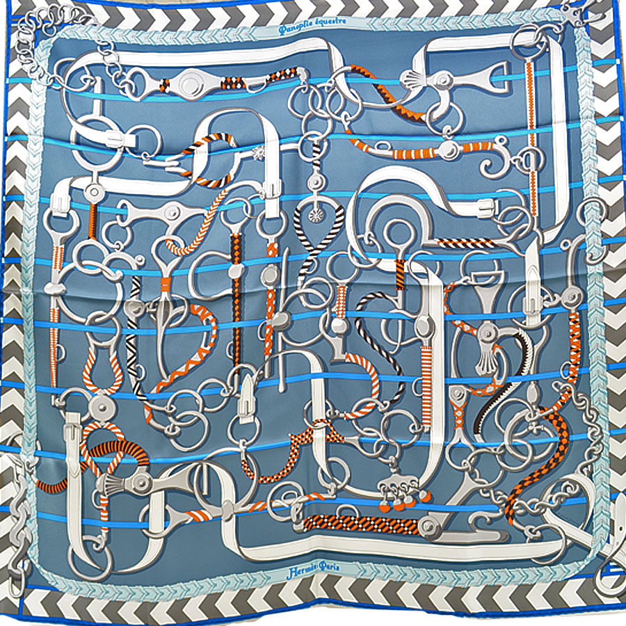 楽天市場】【美品】エルメス HERMES スカーフ カレ 90 乗馬の装具一式