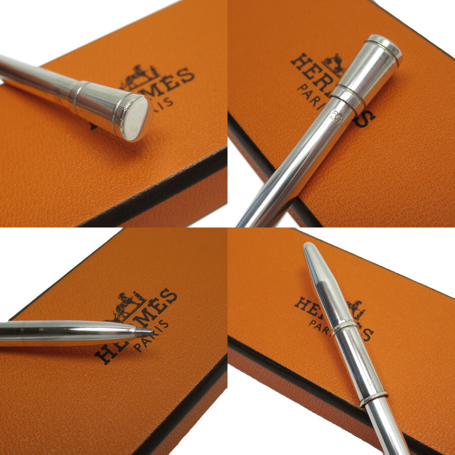 楽天市場】エルメス HERMES ボールペン（青） シルバーxインク青 925