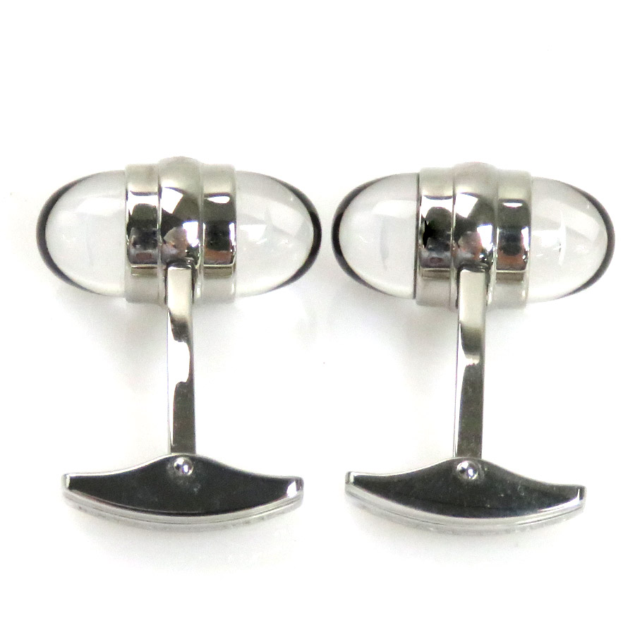 楽天市場】モンブラン カフスボタン カフリンクス シルバーxクリア