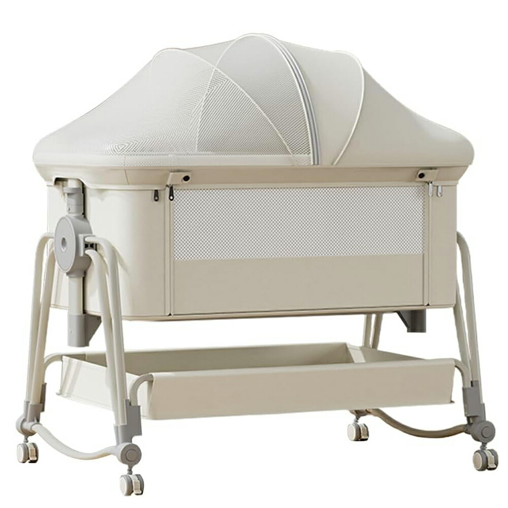 楽天市場】ベビーベッド 添い寝 高さ5段調節可能 睡吐防止 乳児用