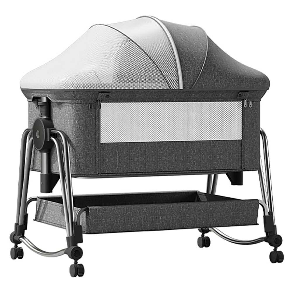 楽天市場】ベビーベッド 添い寝 高さ5段調節可能 睡吐防止 乳児用