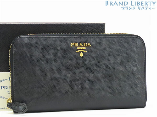 楽天市場】【美品】プラダ PRADA サフィアーノ メタル ジップ