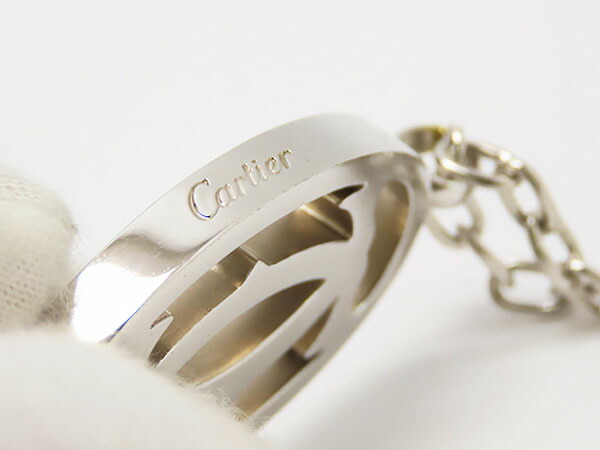 楽天市場】カルティエ Cartier 2Cロゴ チャーム キーリング