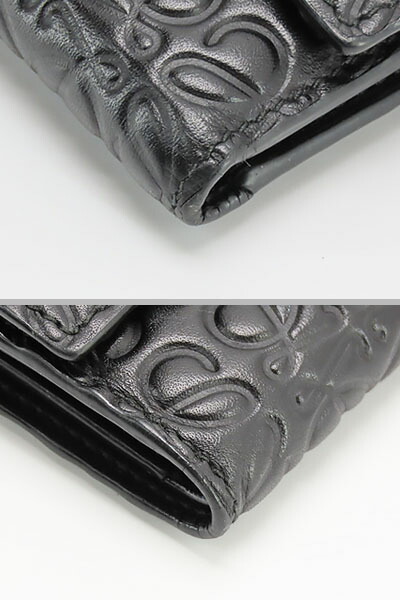 楽天市場】【外美品】ロエベ LOEWE リピートアナグラム 三つ折り財布