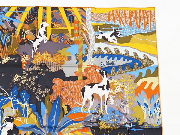 楽天市場】【未使用】エルメス HERMES カレ90 En Liberte ! 自由に