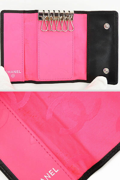 楽天市場】【超美品】シャネル CHANEL カンボンライン 6連キーケース