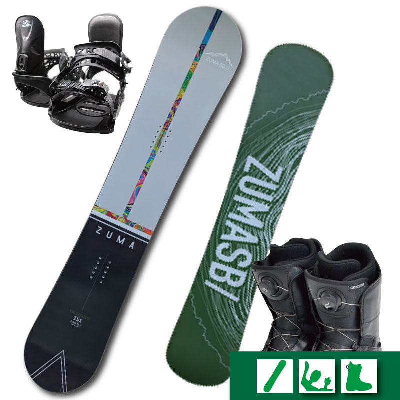 楽天市場】zuma スノーボード 3点セットの通販