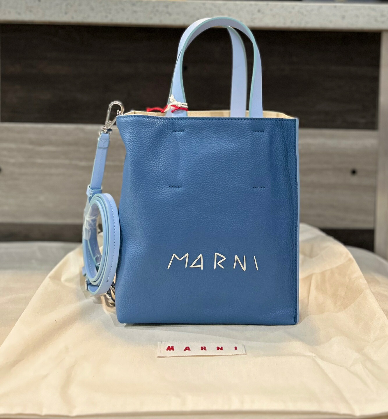 楽天市場】MARNI｜マルニ マルニ ショルダー付 スモール トートバッグ