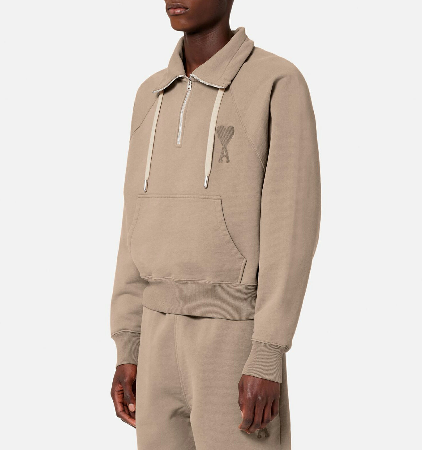 楽天市場】AMI PARIS｜アミパリス フリース ハーフジップ スウェット