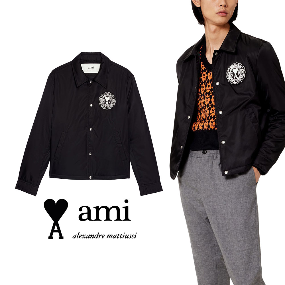 楽天市場】AMI PARIS｜アミパリス ロゴパッチ ナイロンキャンバス