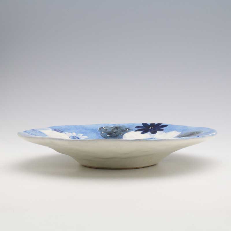 楽天市場】【藍彩白絵花 パスタ皿】瀬戸焼 和食器 食器 プレート