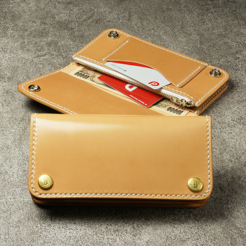 楽天市場】トラッカーズウォレット コードバン TYPE II きなり【長財布