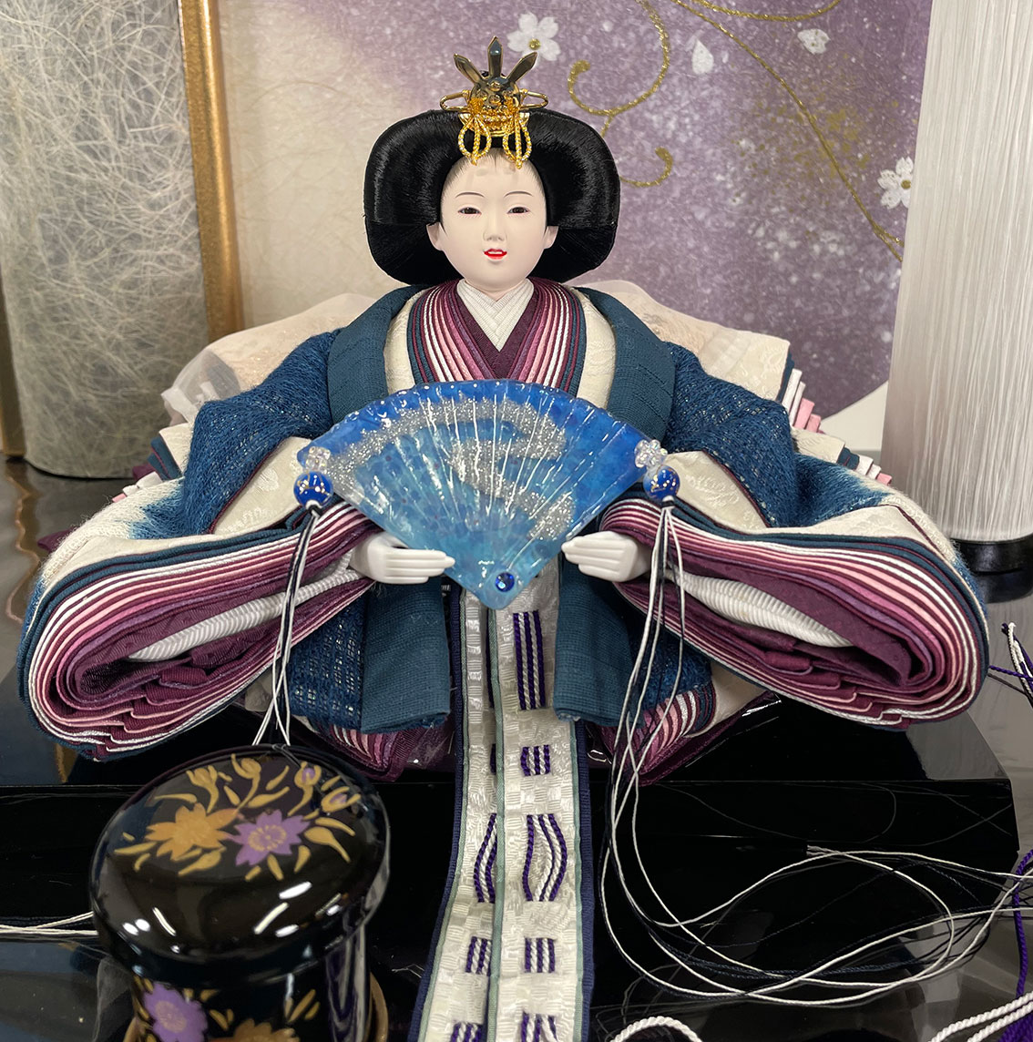 楽天市場】雛人形 芳崎作 親王飾り 藍＆愛 桃の節句 おひなさま 女の子