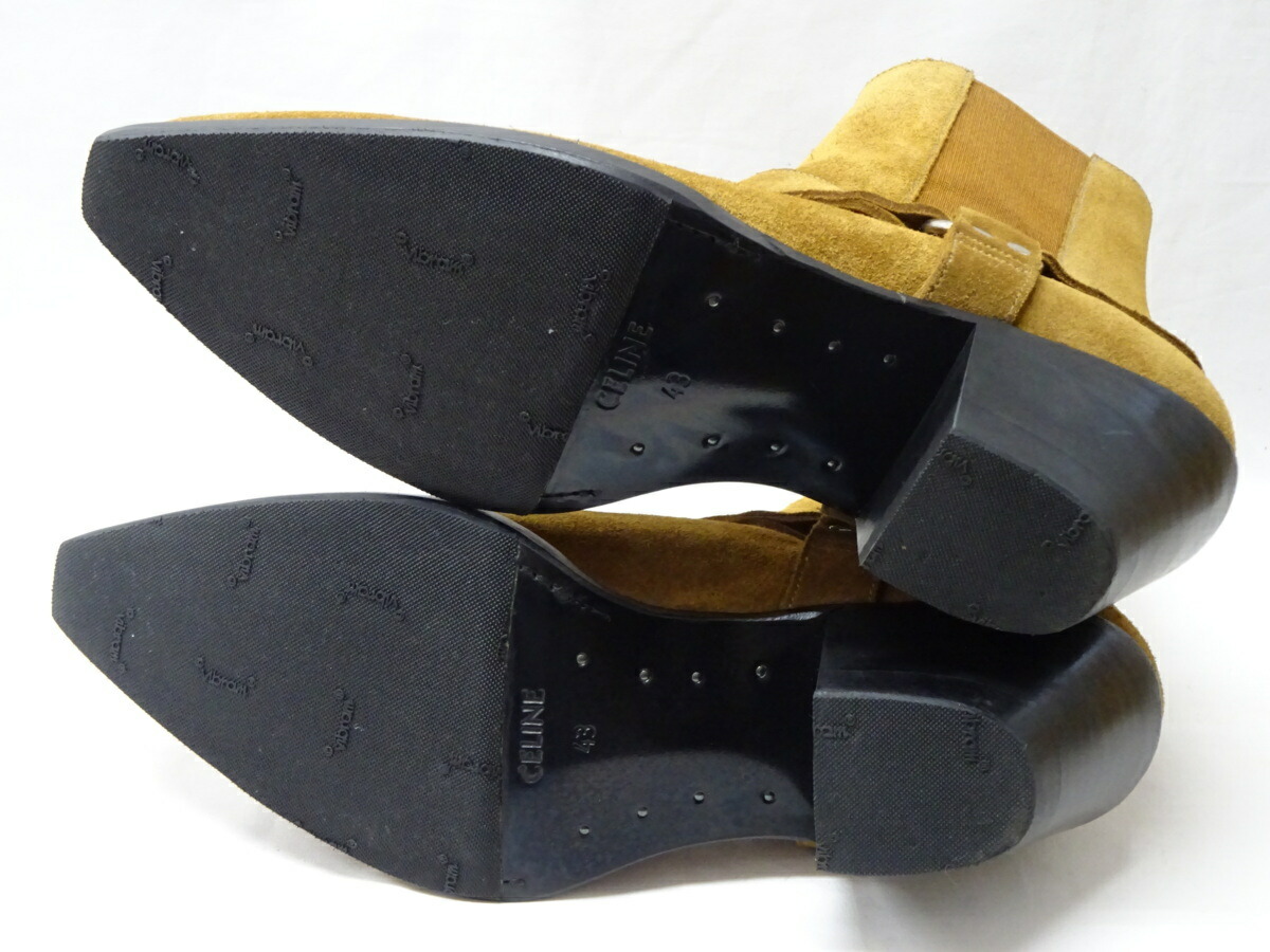 楽天市場】【未使用】セリーヌ/CELINE サイドゴア リング ブーツ