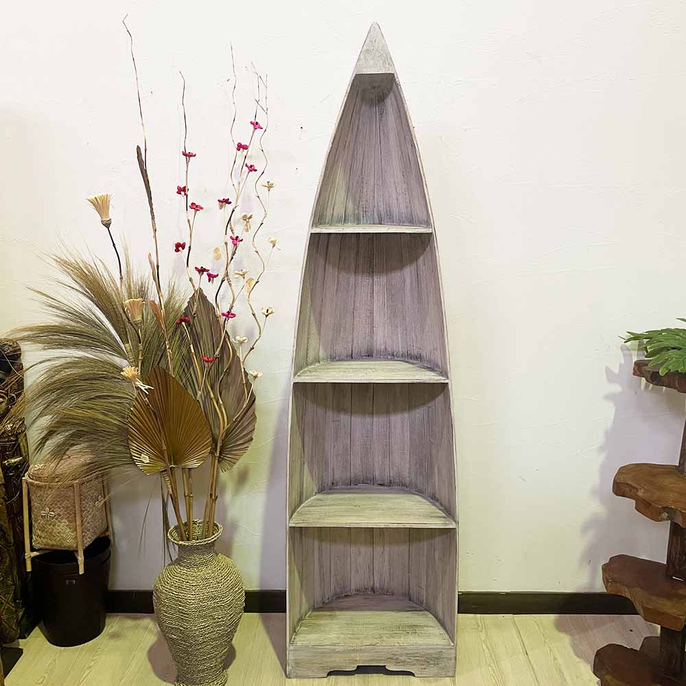 楽天市場】オープンラック 棚 4段 木製 白い家具 2色 白 茶 高さ195cm