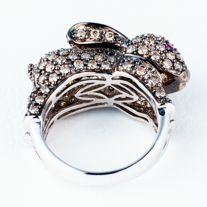 楽天市場】【スーパーSALE限定クーポン】 K18WG 18金 ブラウン