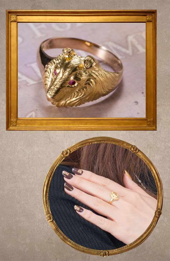 楽天市場】【ポイント5倍×5のつく日】 K18 犬 リング ルビー 指輪 18金