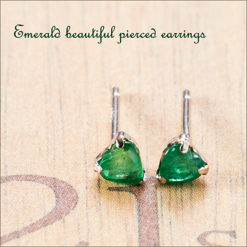 楽天市場】K14 天然 エメラルド ハート WGK14 エメラルド 5月 誕生石