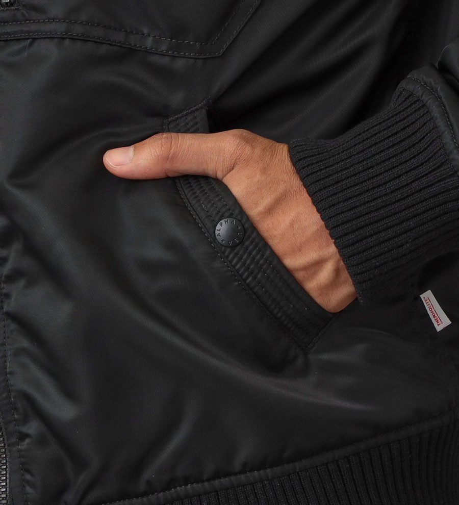 楽天市場】ALPHA 【アルファ】 フーデッドリブジャケット フード