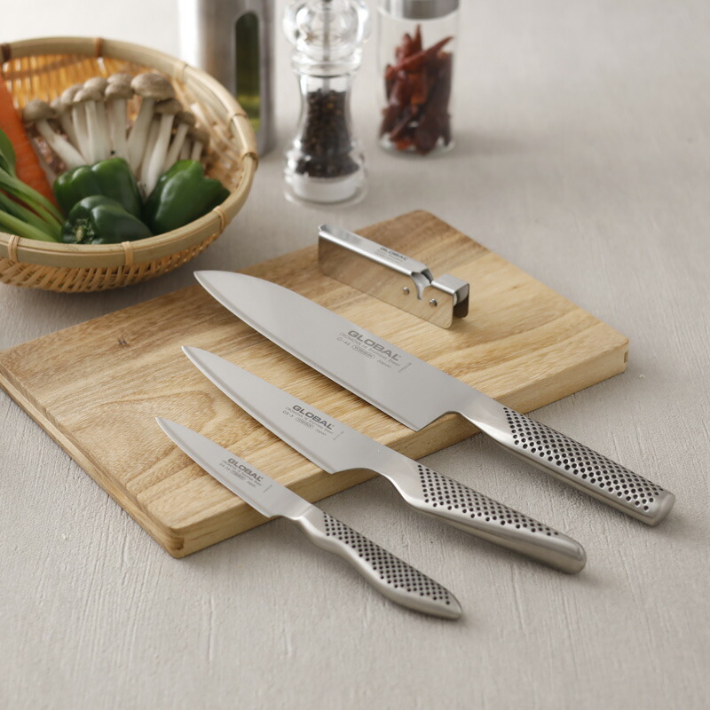 楽天市場】Sセール開催中/ 包丁セット GLOBAL 「 三徳4点セット GST