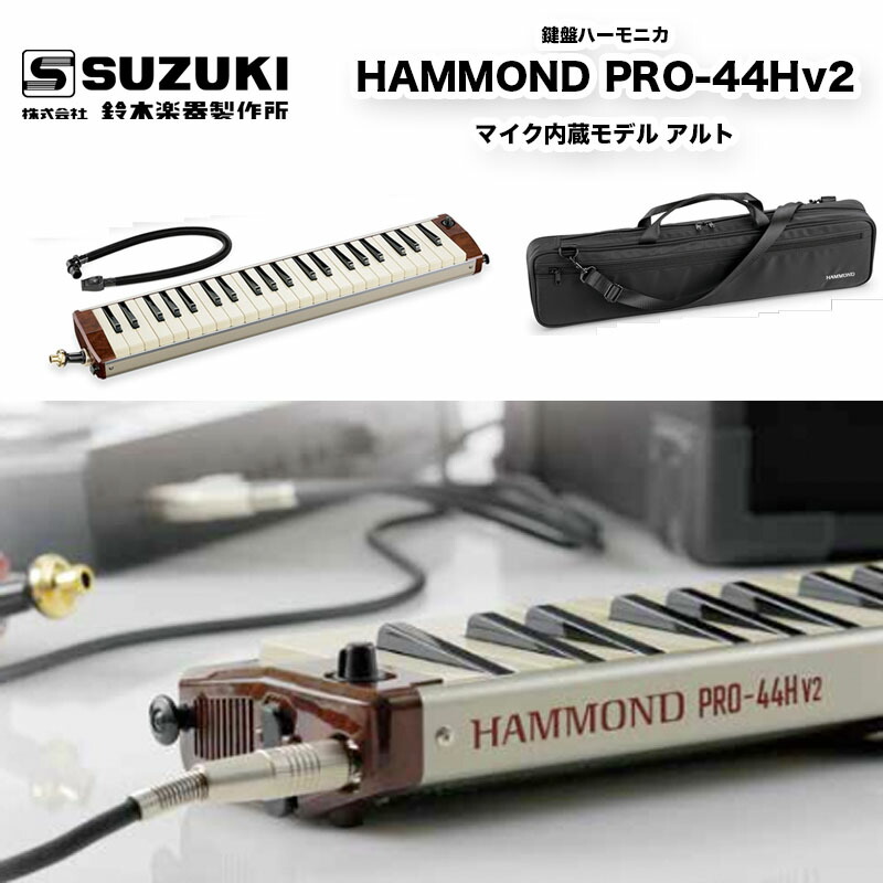 楽天市場】鍵盤ハーモニカ HAMMOND PRO-44Hv2 ピックアップマイクを